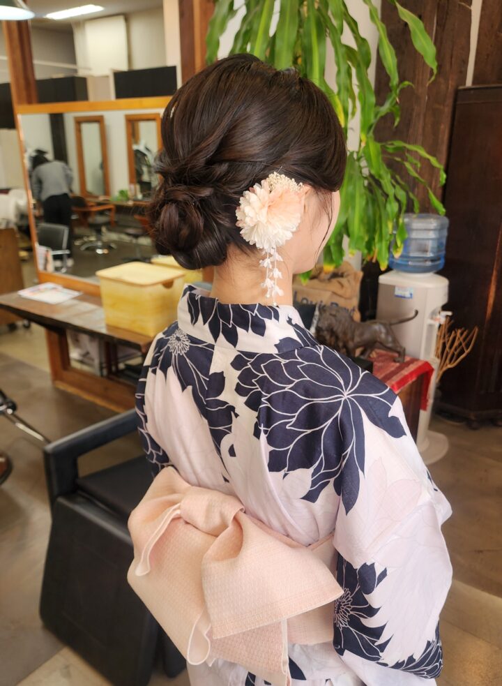 浴衣ヘア　着物ヘア　和装ヘアセット
