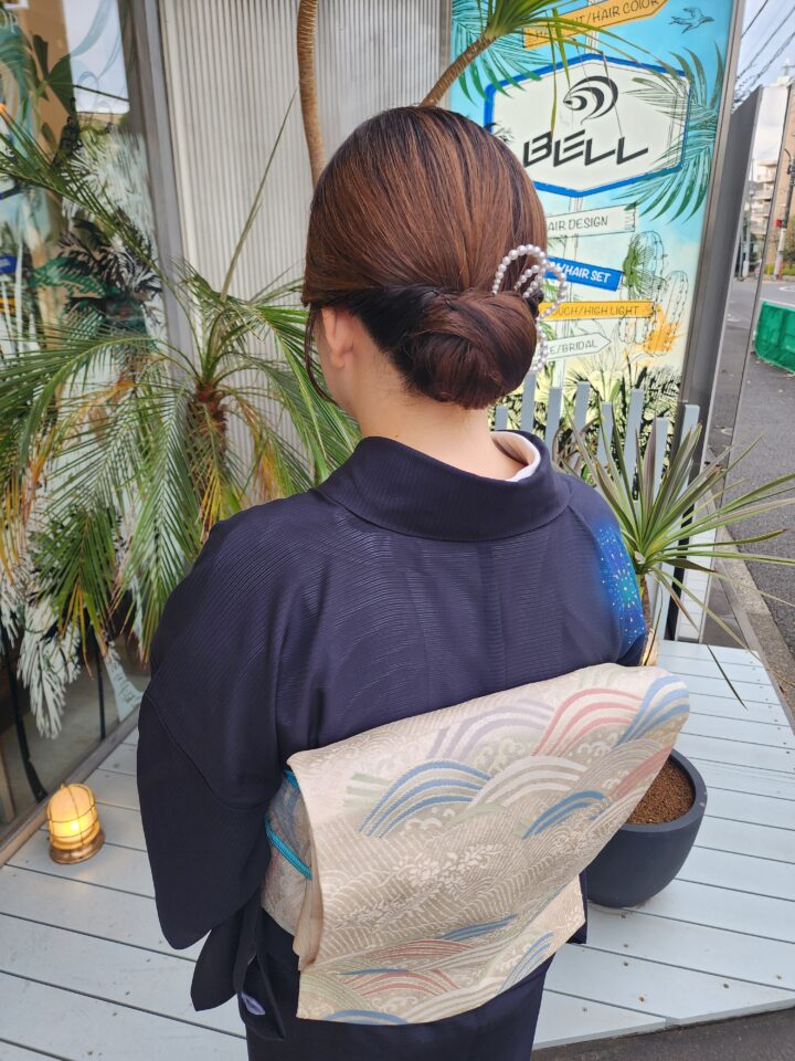 浴衣ヘア　着物ヘア　和装ヘアセット