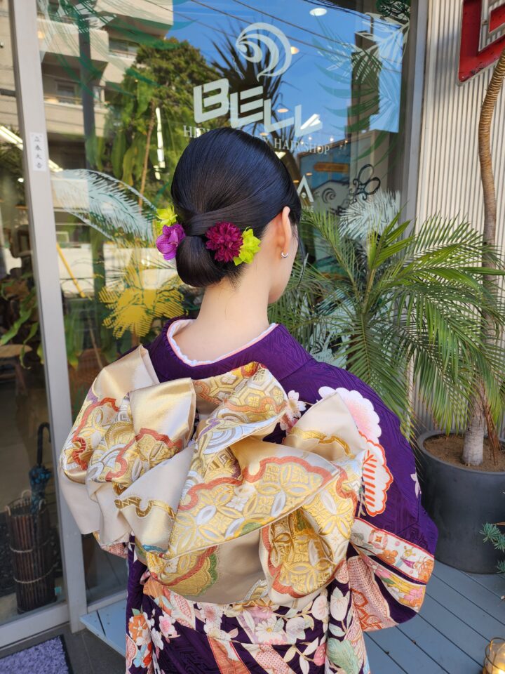 振袖ヘア　和装ヘア　ヘアセット
