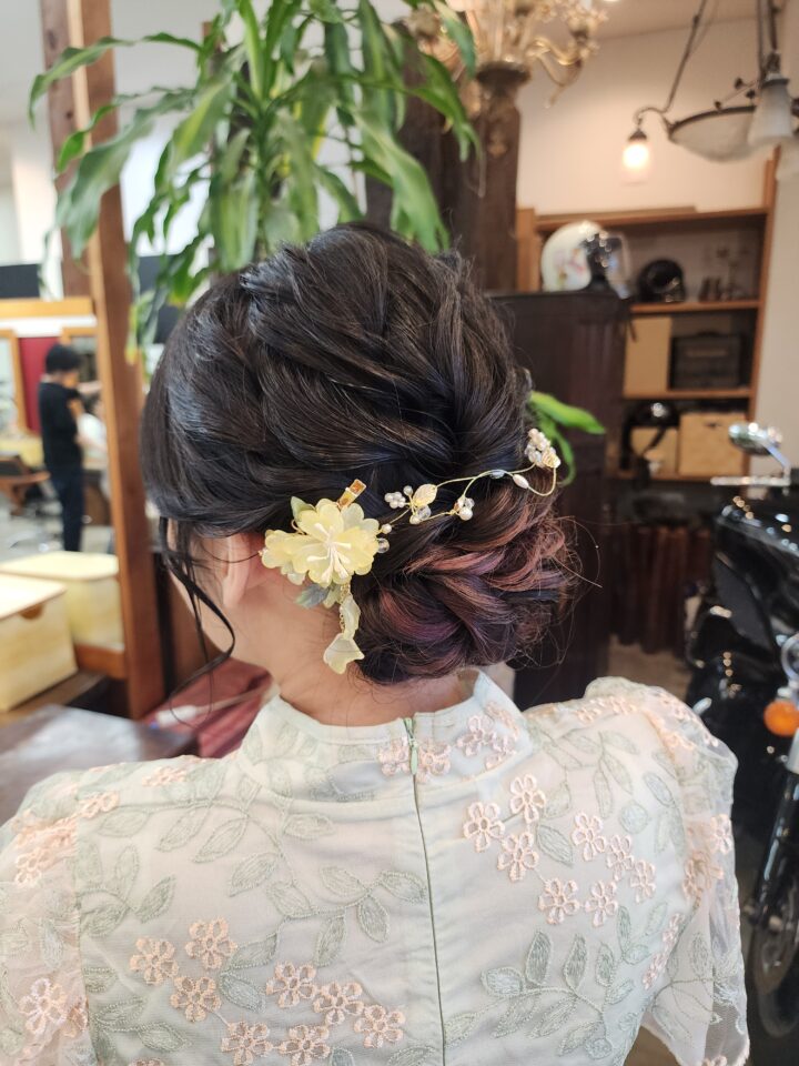 へアセット　ヘアアレンジ　パーティーヘアセット