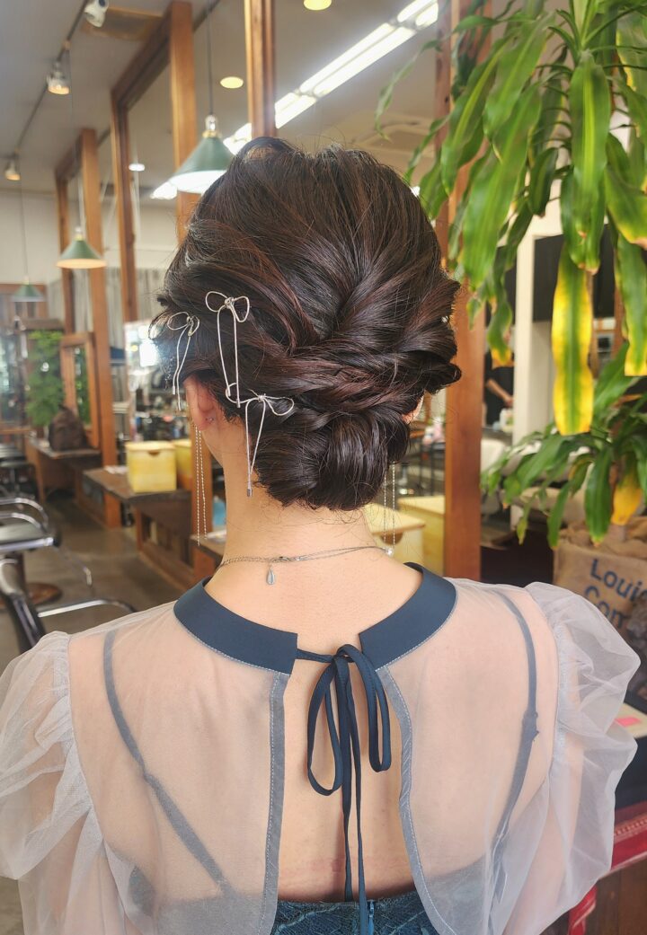 へアセット　ヘアアレンジ　パーティーヘアセット