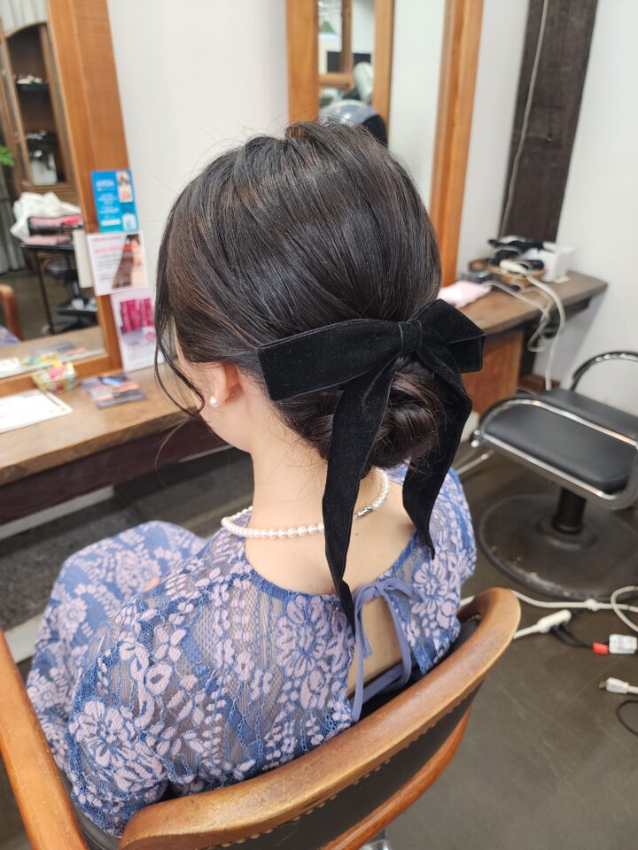 へアセット　ヘアアレンジ　パーティーヘアセット