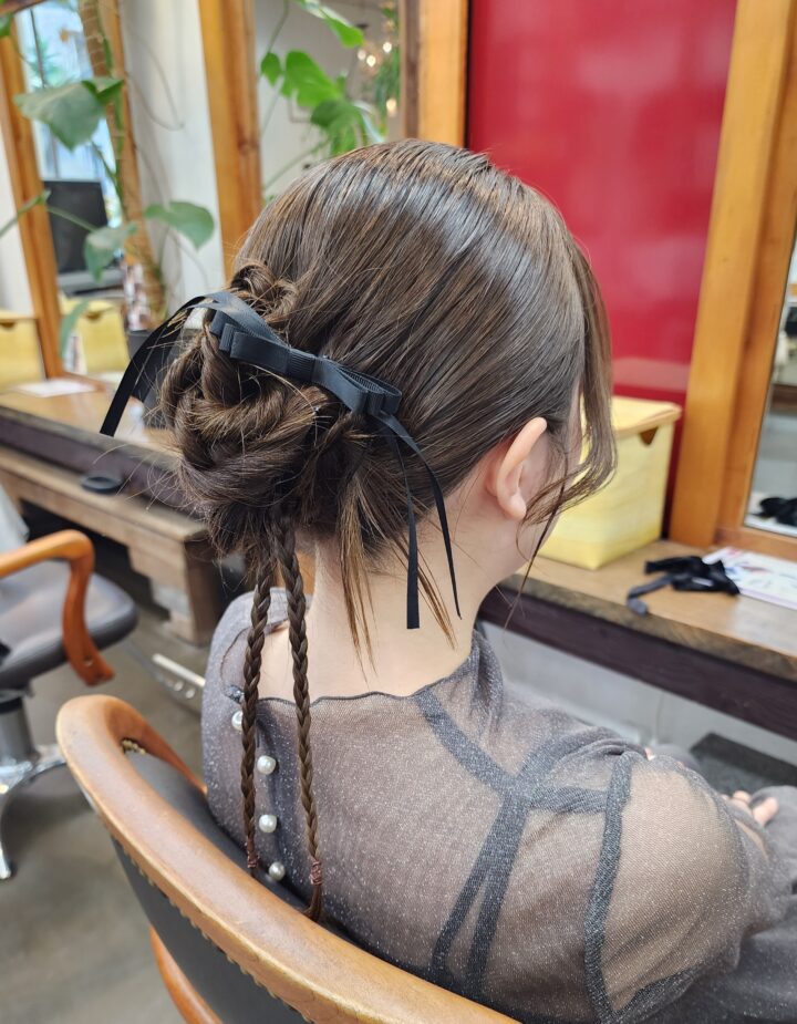 カチモリ　ヘアアレンジ　パーティーヘア