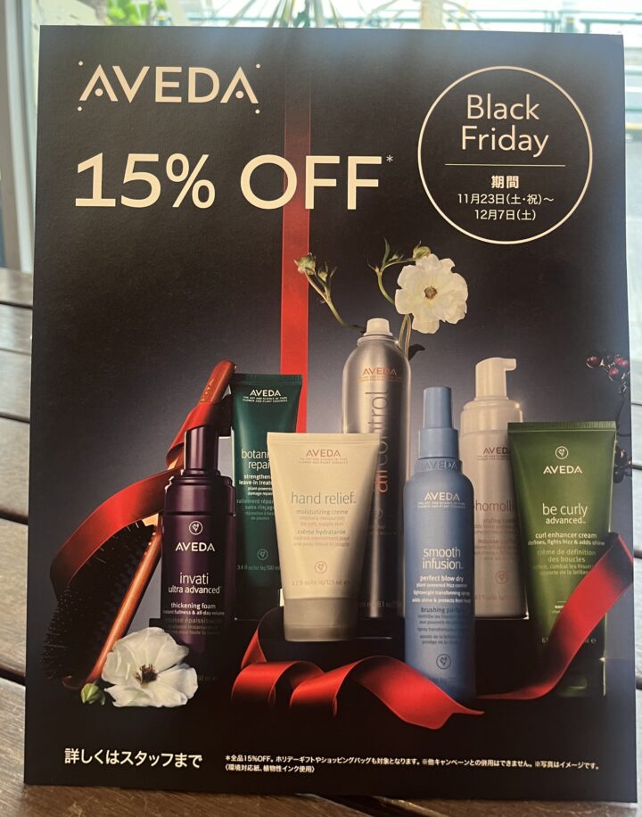 AVEDAブラックフライデーの画像