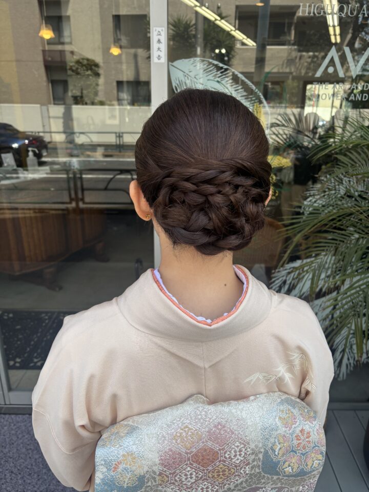 着物ヘア　和装ヘア　ヘアセット