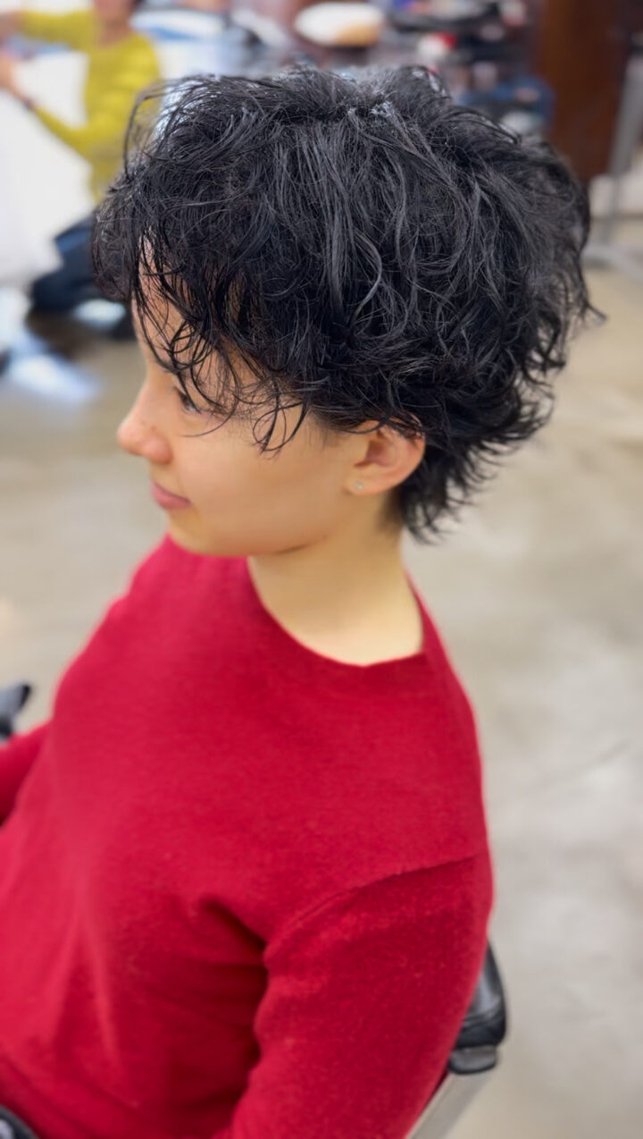 クセ毛　ショート