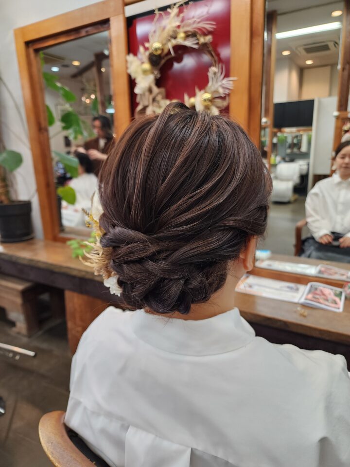 ヘアセット　お呼ばれヘア　ヘアアレンジ